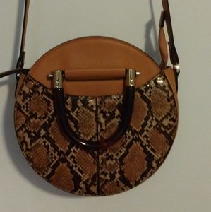 Topshop crossbody bag snake print vegan